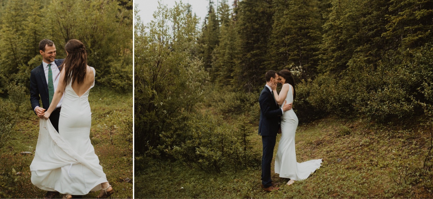 Kananaskis wedding, Kananaskis wedding photographer, Kananaskis elopement, Kananaskis elopement photographer, Private Elopement Ceremony at Upper Kananaskis Lake in Banff National Park, Banff National Park Private Elopement Ceremony, Elopement Ceremony in Banff National Park, Banff National Park Wedding, How to get married in banff national park, banff national park private elopement ceremony, upper kananaskis lake elopement ceremony, banff national park wedding photographer, Banff National Park elopement photographer, Wedding at Upper Kananaskis Lake in Banff National Park