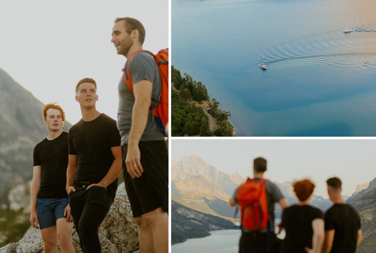 Waterton Wedding Adventurous Mountain Elopement style in the beautiful Canadian Rocky Mountains right after the group got to the mountain top