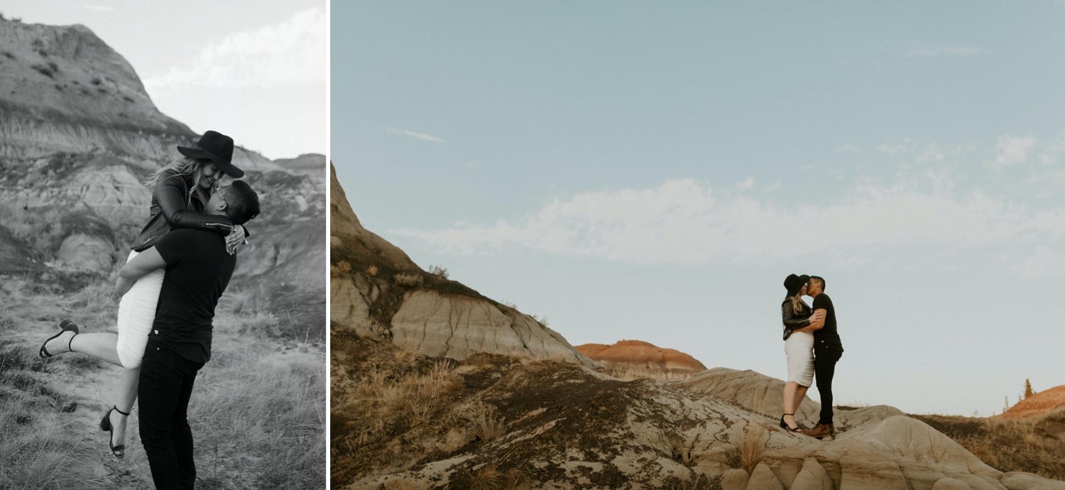 Badlands Engagement Photos, Alberta Badlands Engagement Photos, Badlands Wedding photos, Badlands Engagement summer photos, Dreamy Sunset Photos in the Badlands, Alberta Badlands Wedding Photos, Wedding Ceremony in Albertas Badlands, Alberta Badlands, Alberta Badlands Engagement Session, Engagement Session at Badlands in Alberta, Engagement Session in Drumheller, Drumheller Badlands Engagement Photos, Drumheller Badlands Engagement Session, Get married in the badlands of Alberta, Get married in Albertas Badlands, Engagement Shoot at Albertas Badlands