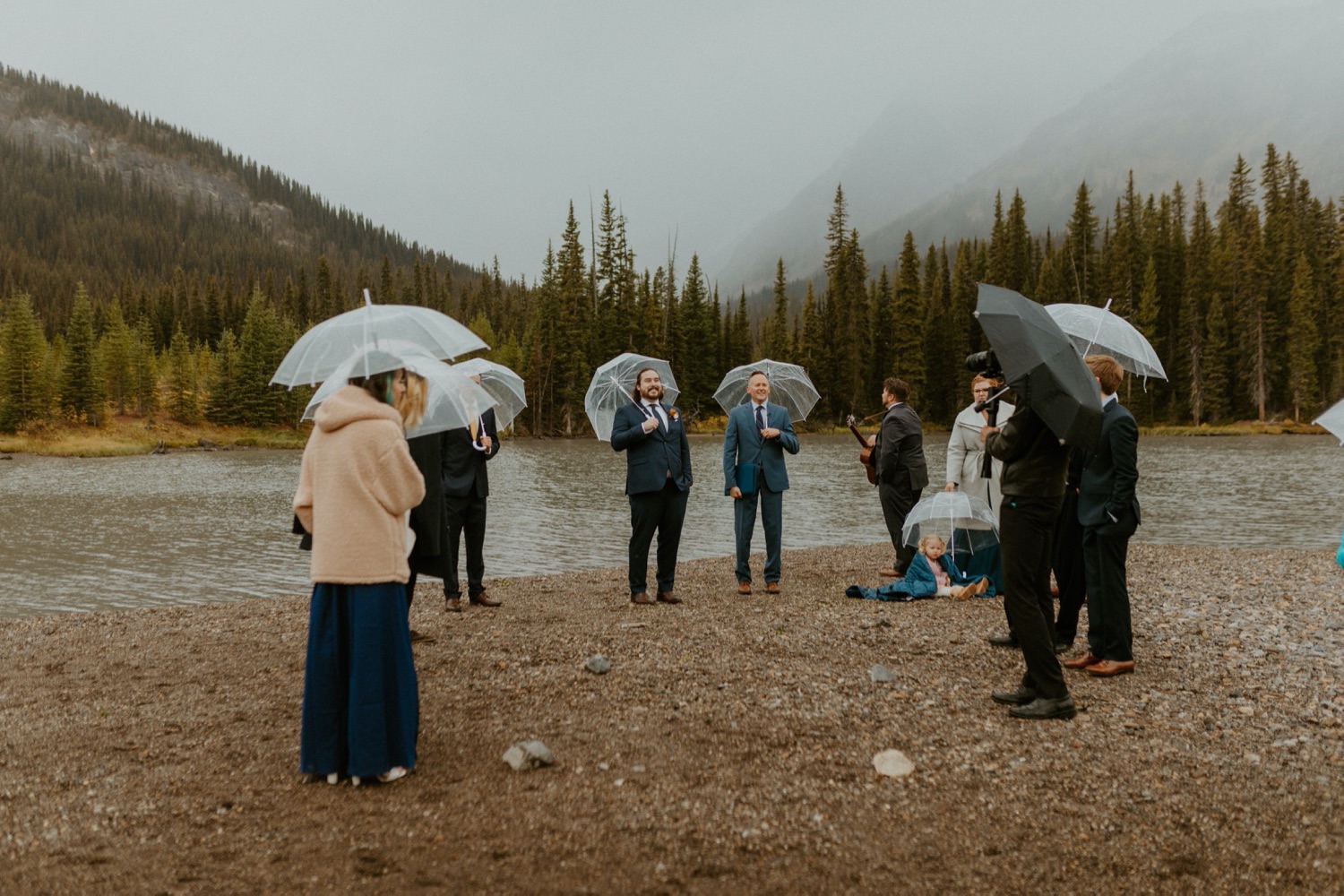 Banff Elopement, Banff Elopement with Family present, Small wedding in Banff, Banff small outdoor wedding, Banff small wedding with friends and family present, how to elope with family present, family elopement, Banff summer elopement, Banff fall wedding, Ceremony in Canmore, Wedding Ceremony at Sprays Lake in Canmore, How to get married in Banff, How to get married in canmore, Banff wedding photographer, Banff Elopement Photographer, Wedding near Banff in Canmore