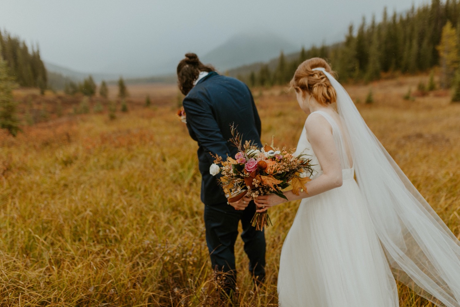 Banff Elopement, Banff Elopement with Family present, Small wedding in Banff, Banff small outdoor wedding, Banff small wedding with friends and family present, how to elope with family present, family elopement, Banff summer elopement, Banff fall wedding, Ceremony in Canmore, Wedding Ceremony at Sprays Lake in Canmore, How to get married in Banff, How to get married in canmore, Banff wedding photographer, Banff Elopement Photographer, Wedding near Banff in Canmore