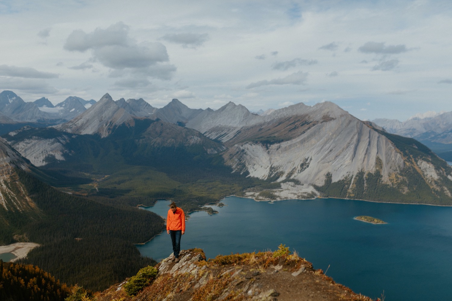 Banff Adventure Engagement Session Hiking in Banff near Kananaskis area