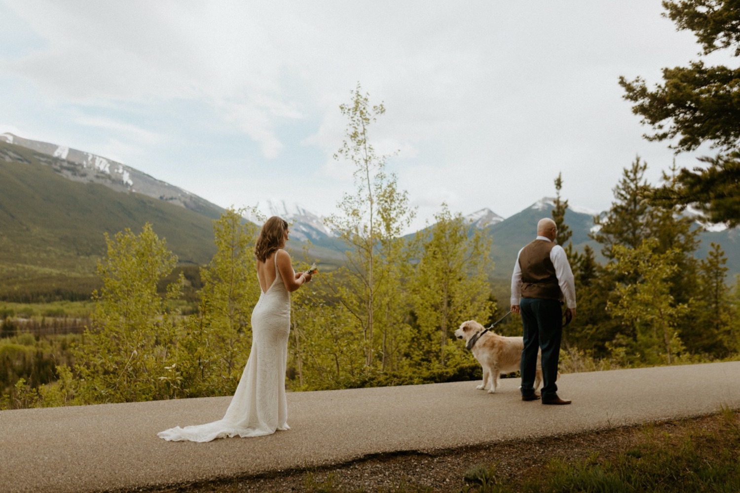 Kananaskis Mountain Elopement, Kananaskis Mountain Elopement with their Dog, Kananaskis summer elopement, kananaskis summer wedding, kananaskis elopement, kananaskis wedding, wedding with dog, elopement with dog present, where to get married in kananaskis, where to elope in kananaskis, kananaskis wedding ceremony, kananaskis elopement photographer, kananaskis elopement photographer, Alberta wedding and elopement photographer