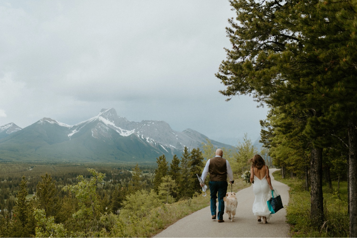 Kananaskis Mountain Elopement, Kananaskis Mountain Elopement with their Dog, Kananaskis summer elopement, kananaskis summer wedding, kananaskis elopement, kananaskis wedding, wedding with dog, elopement with dog present, where to get married in kananaskis, where to elope in kananaskis, kananaskis wedding ceremony, kananaskis elopement photographer, kananaskis elopement photographer, Alberta wedding and elopement photographer