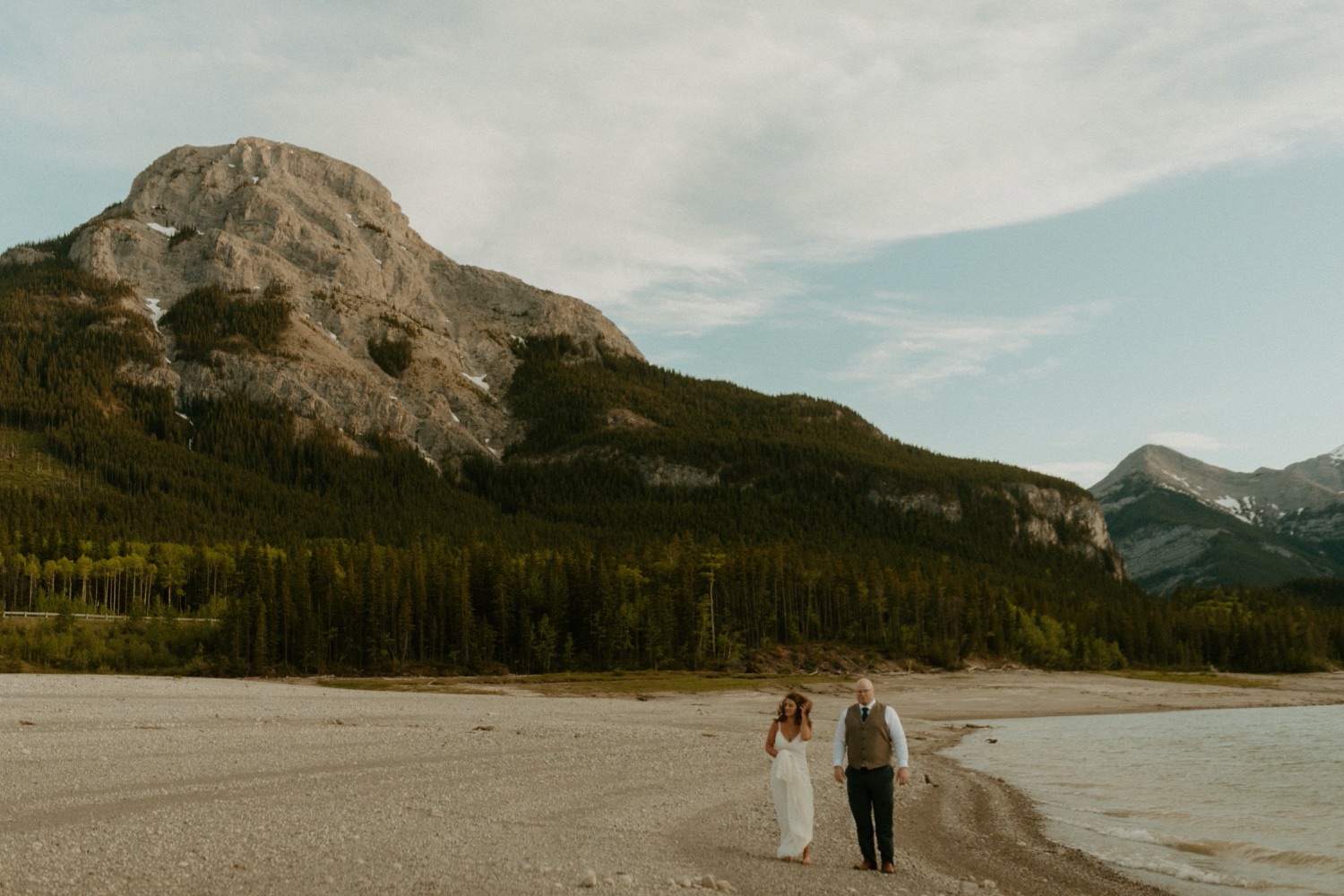 Kananaskis Mountain Elopement, Kananaskis Mountain Elopement with their Dog, Kananaskis summer elopement, kananaskis summer wedding, kananaskis elopement, kananaskis wedding, wedding with dog, elopement with dog present, where to get married in kananaskis, where to elope in kananaskis, kananaskis wedding ceremony, kananaskis elopement photographer, kananaskis elopement photographer, Alberta wedding and elopement photographer