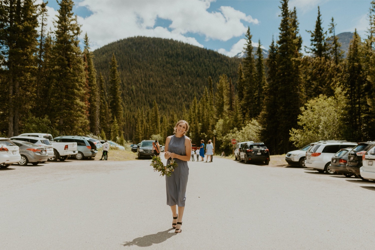 Small Outdoor Wedding in Kananaskis, Kananaskis small wedding with family, Kananaskis outdoor family wedding, kananaskis summer small wedding, kananaskis wedding in front of a lake, dog at ceremony, dog at outdoor wedding ceremony, where to get married in kananaskis, where to elope in kananaskis, kananaskis wedding photographer, kananaskis elopement photographer, Alberta wedding and elopement photographer