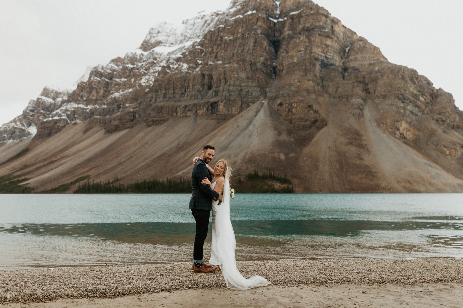 Bow Lake Elopement, Elopement at Bow Lake, Elopement photos at Bow lake, Wedding photos at Bow Lake, Wedding at Bow lake in Banff, Bow lake elopement photographer, bow lake photographer, bow lake, bow lake in banff, bow lake in banff national park, banff national park bow lake, bow lake sunrise elopement, bow lake photos