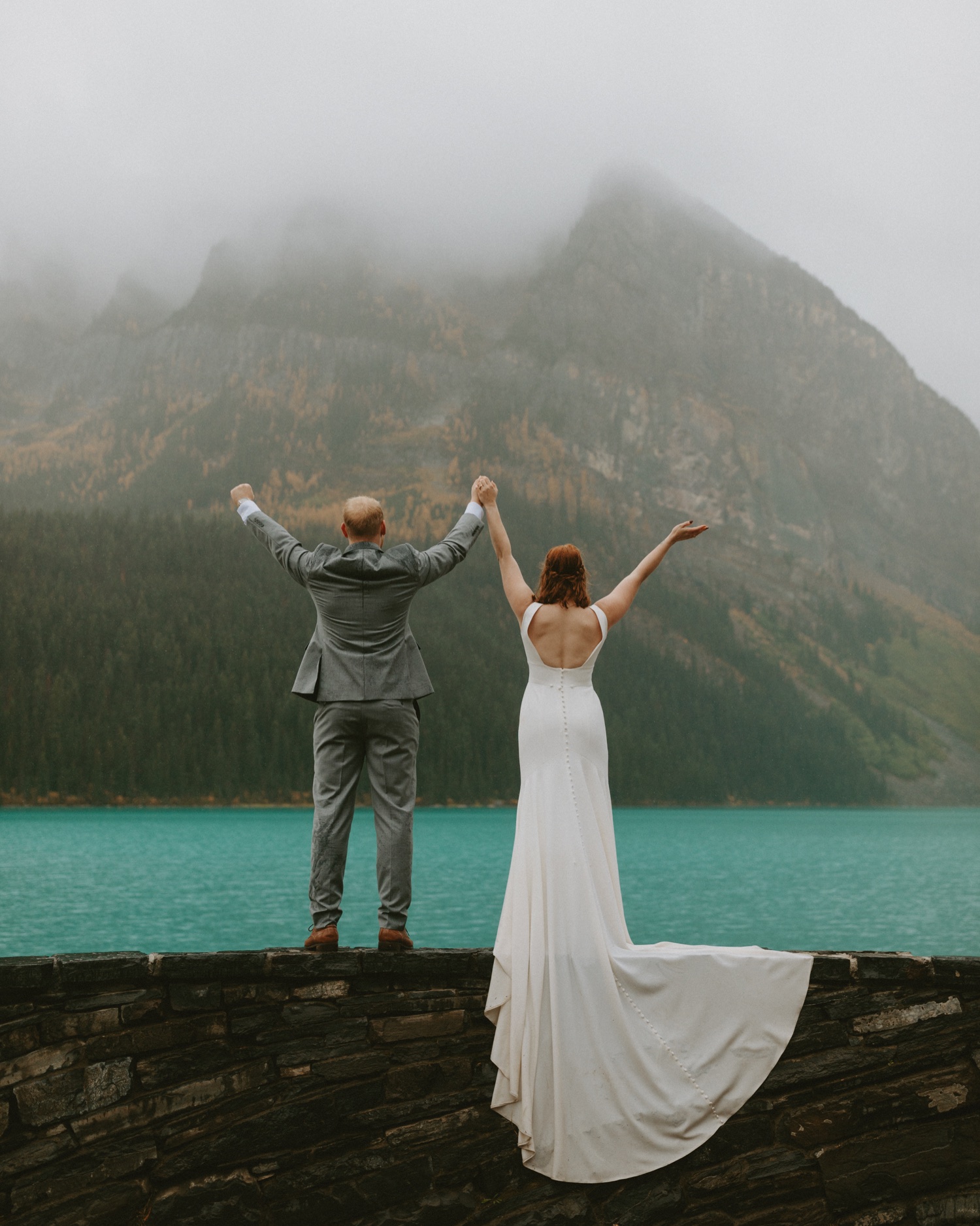 Lake Louise Wedding, Wedding at Lake Louise, Lake Louise Fall Wedding, Lake Louise Fall Wedding at Fairmont Chateau in Banff National Park ,Wedding photos at Lake Louise, Wedding pictures at Lake Louise, Wedding at Fairmont Chateau, Fairmont Chateau wedding photos, lake Louise wedding photographer, lake Louise elopement photographer, lake Louise photos, lake Louise in banff national park, Fairmont Chateau wedding, rainy day at Lake Louise, Fall wedding at Lake Louise