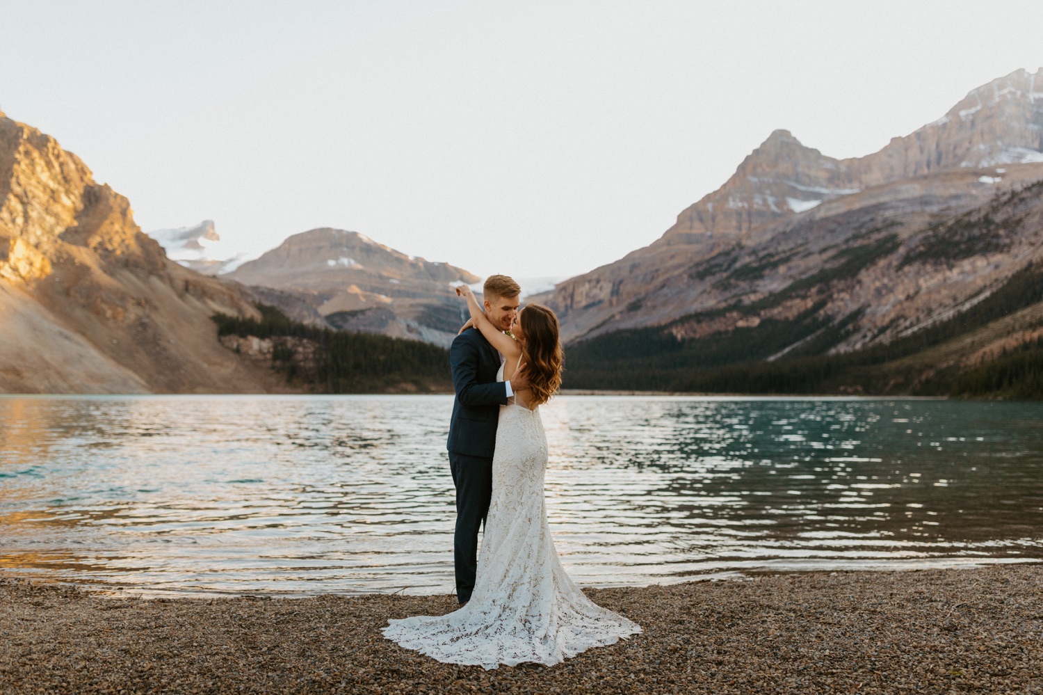 Bow Lake Wedding, Wedding at Bow Lake, Wedding photos at Bow lake, Wedding at Bow lake in Banff, Bow lake wedding photographer, bow lake photographer, bow lake, bow lake in banff, bow lake in banff national park, banff national park bow lake, bow lake sunrise wedding, bow lake photos