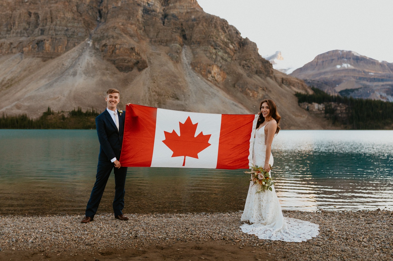 Bow Lake Wedding, Wedding at Bow Lake, Wedding photos at Bow lake, Wedding at Bow lake in Banff, Bow lake wedding photographer, bow lake photographer, bow lake, bow lake in banff, bow lake in banff national park, banff national park bow lake, bow lake sunrise wedding, bow lake photos