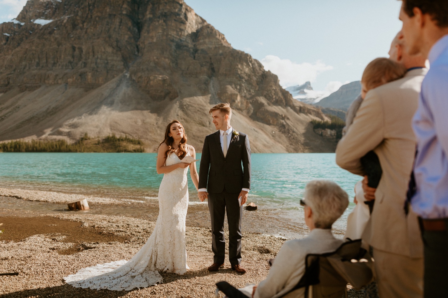 Bow Lake Wedding, Wedding at Bow Lake, Wedding photos at Bow lake, Wedding at Bow lake in Banff, Bow lake wedding photographer, bow lake photographer, bow lake, bow lake in banff, bow lake in banff national park, banff national park bow lake, bow lake sunrise wedding, bow lake photos