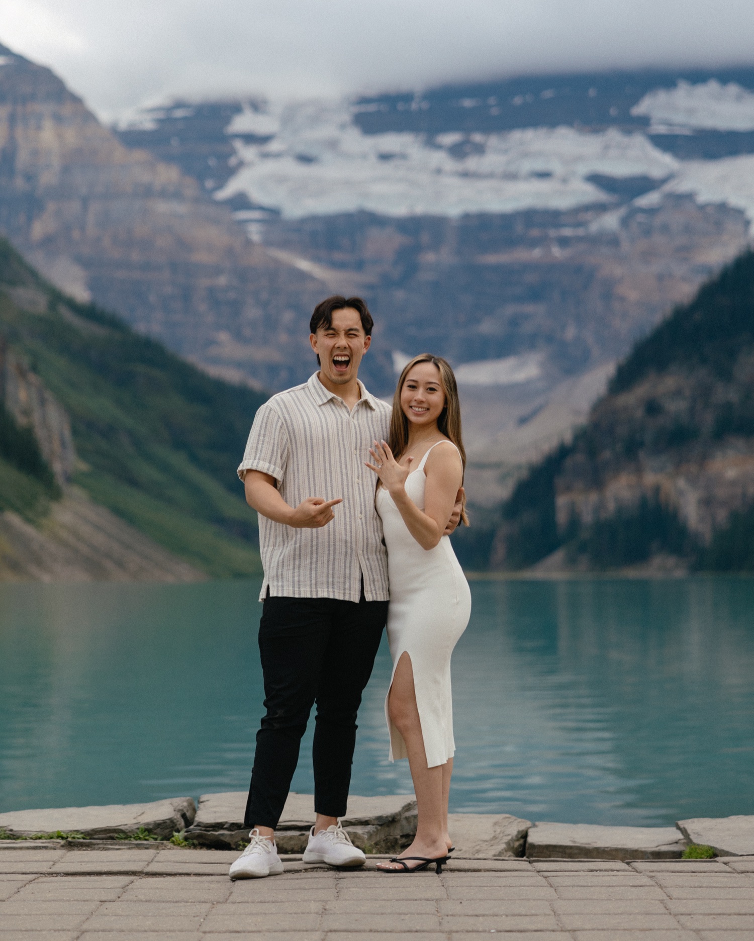 Lake Louise Proposal Photos Banff National Park at Fairmont Château Lake Louise shot by Havilah Heger Photography