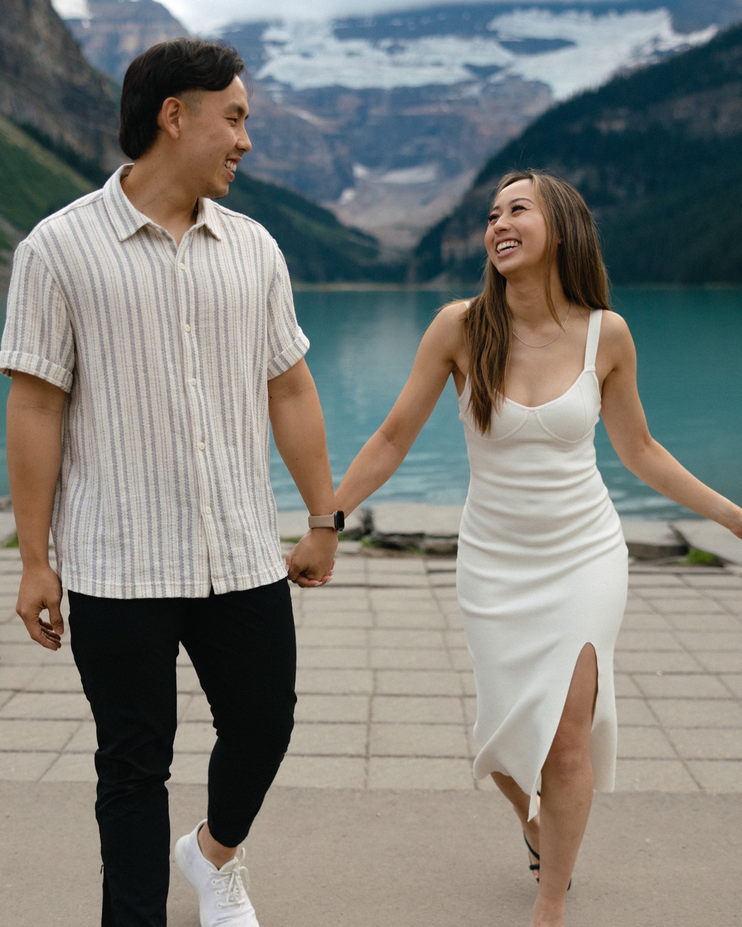 Lake Louise Proposal Photos Banff National Park at Fairmont Château Lake Louise shot by Havilah Heger Photography