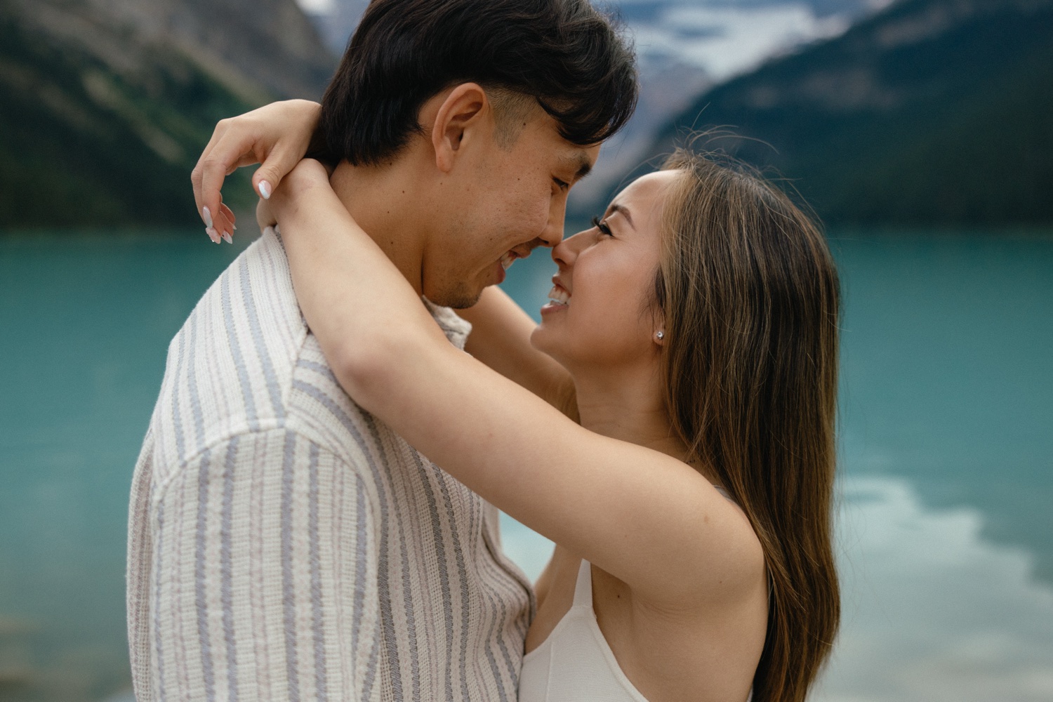 Lake Louise Proposal Photos Banff National Park at Fairmont Château Lake Louise shot by Havilah Heger Photography