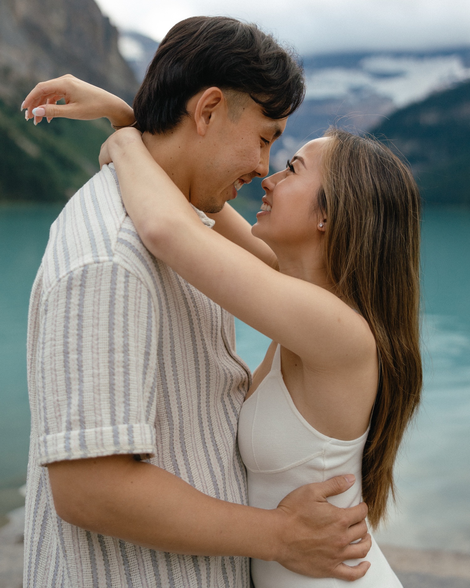 Lake Louise Proposal Photos Banff National Park at Fairmont Château Lake Louise shot by Havilah Heger Photography