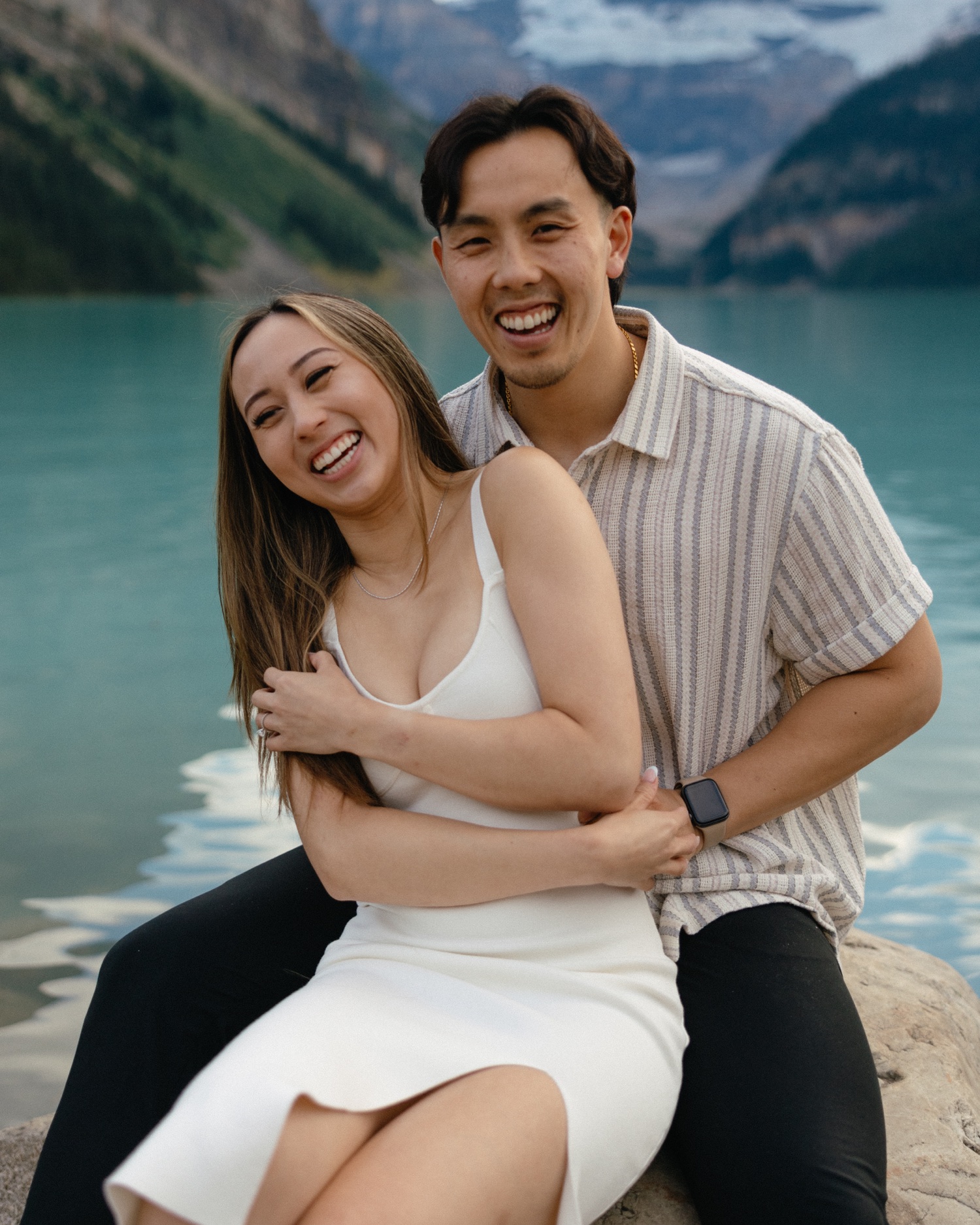 Lake Louise Proposal Photos Banff National Park at Fairmont Château Lake Louise shot by Havilah Heger Photography