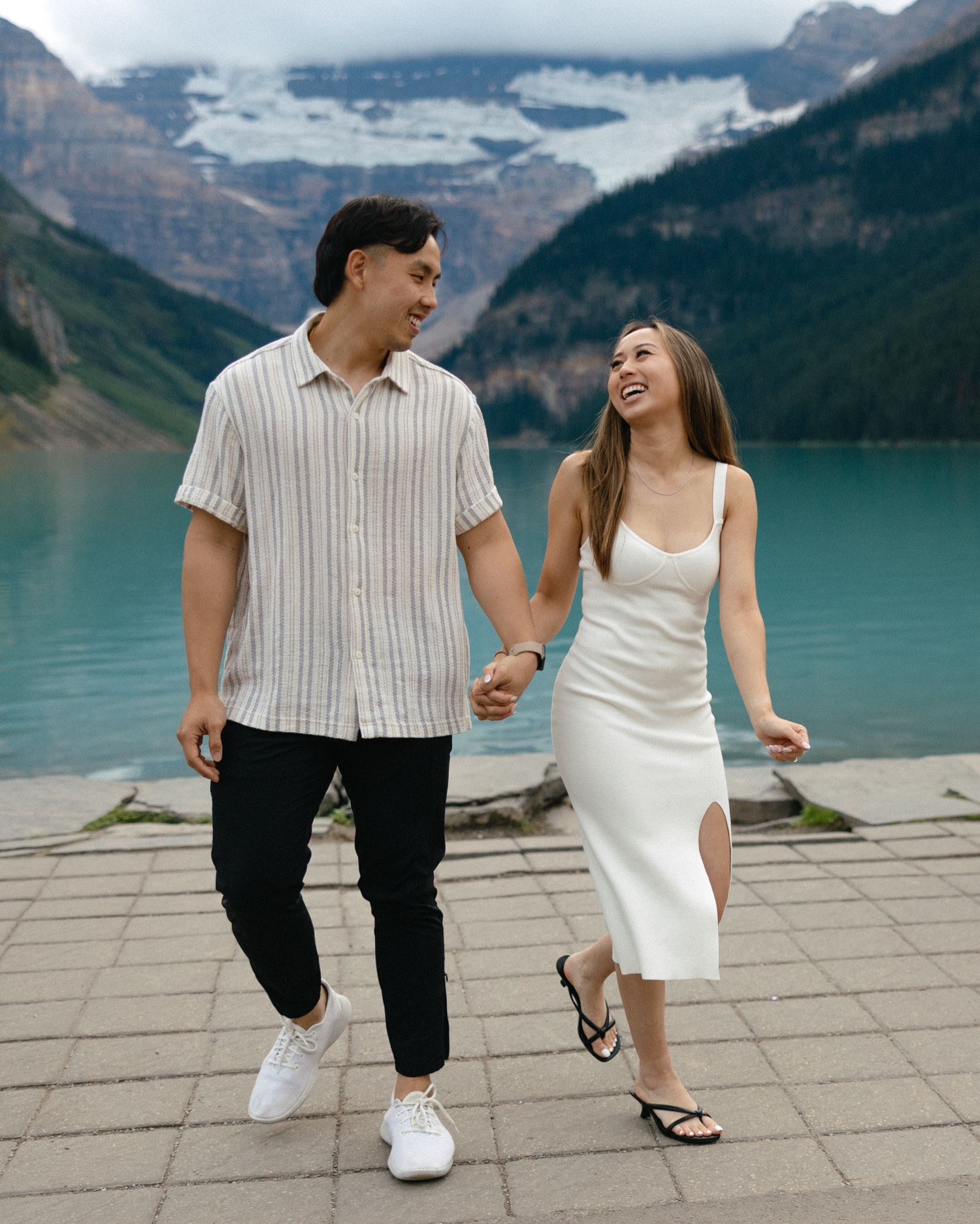 Lake Louise Proposal Photos Banff National Park at Fairmont Château Lake Louise shot by Havilah Heger Photography