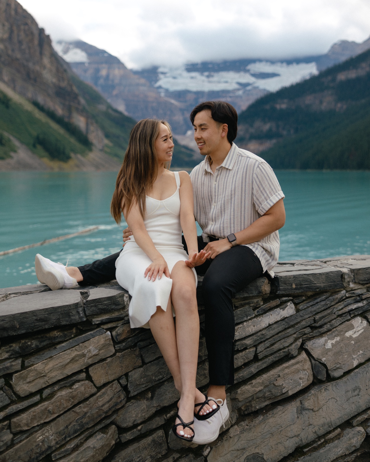 Lake Louise Proposal Photos Banff National Park at Fairmont Château Lake Louise shot by Havilah Heger Photography