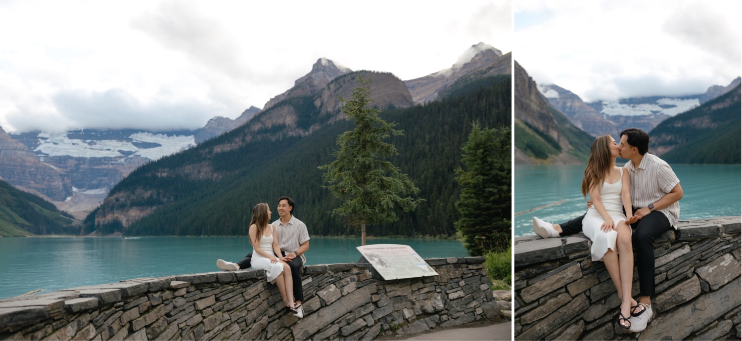 Lake Louise Proposal Photos Banff National Park at Fairmont Château Lake Louise shot by Havilah Heger Photography