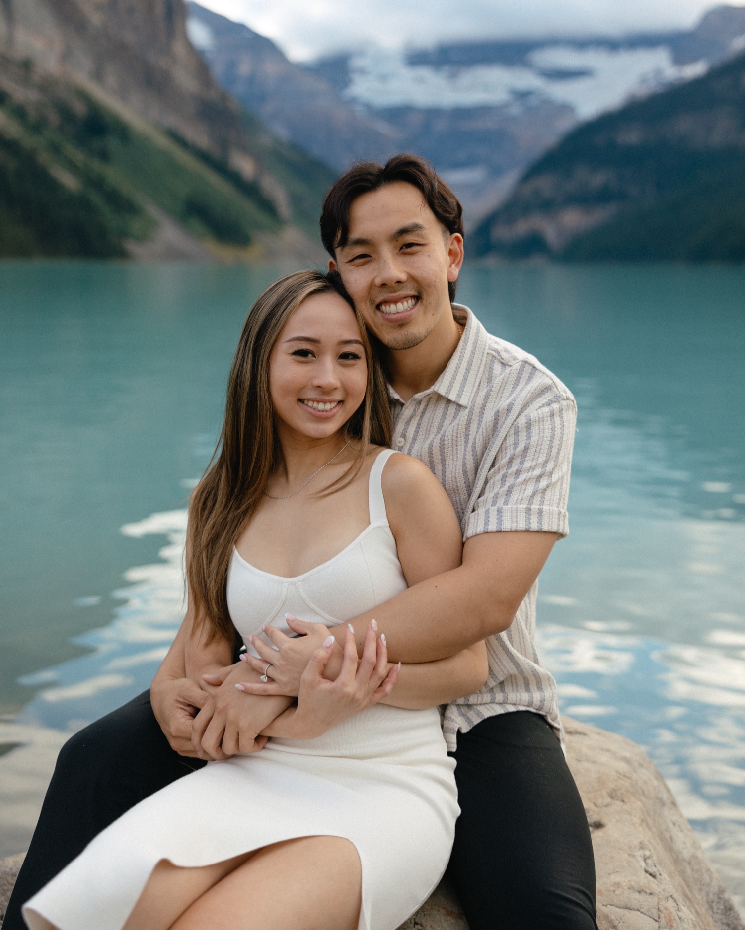 Lake Louise Proposal Photos Banff National Park at Fairmont Château Lake Louise shot by Havilah Heger Photography