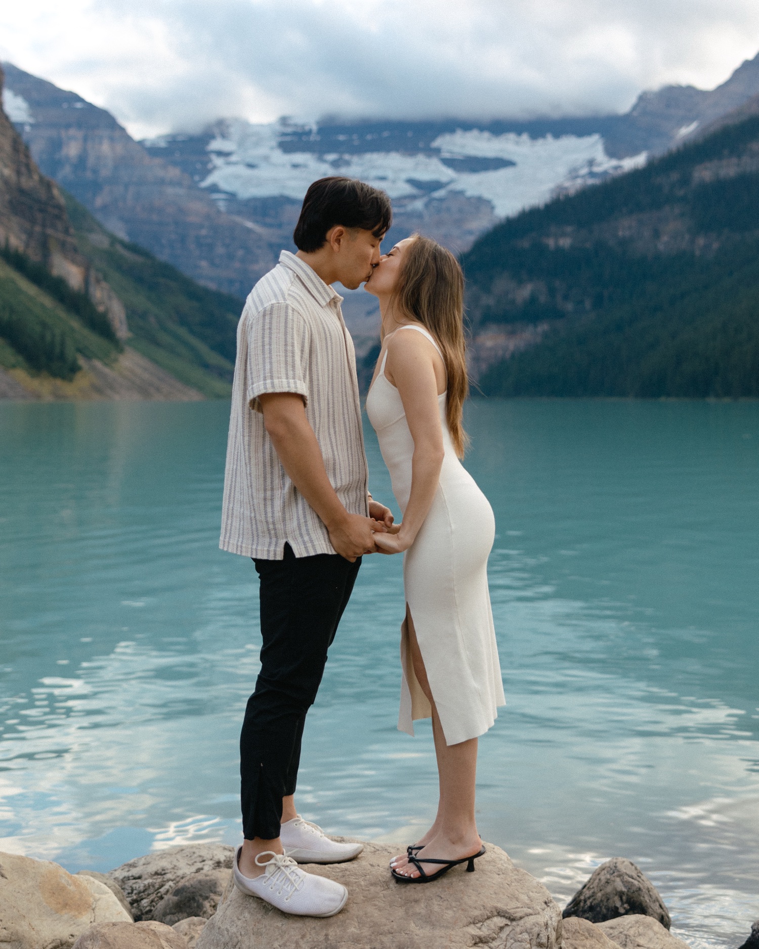 Lake Louise Proposal Photos Banff National Park at Fairmont Château Lake Louise shot by Havilah Heger Photography