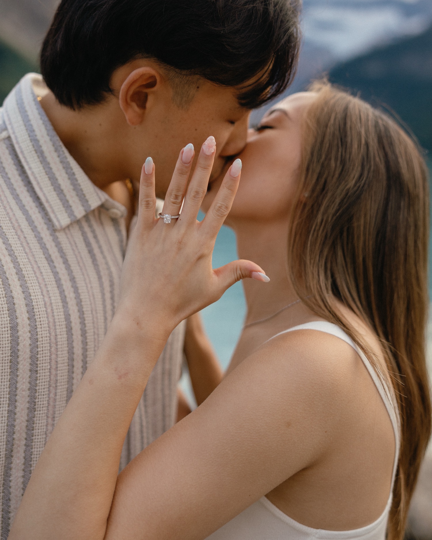 Lake Louise Proposal Photos Banff National Park at Fairmont Château Lake Louise shot by Havilah Heger Photography