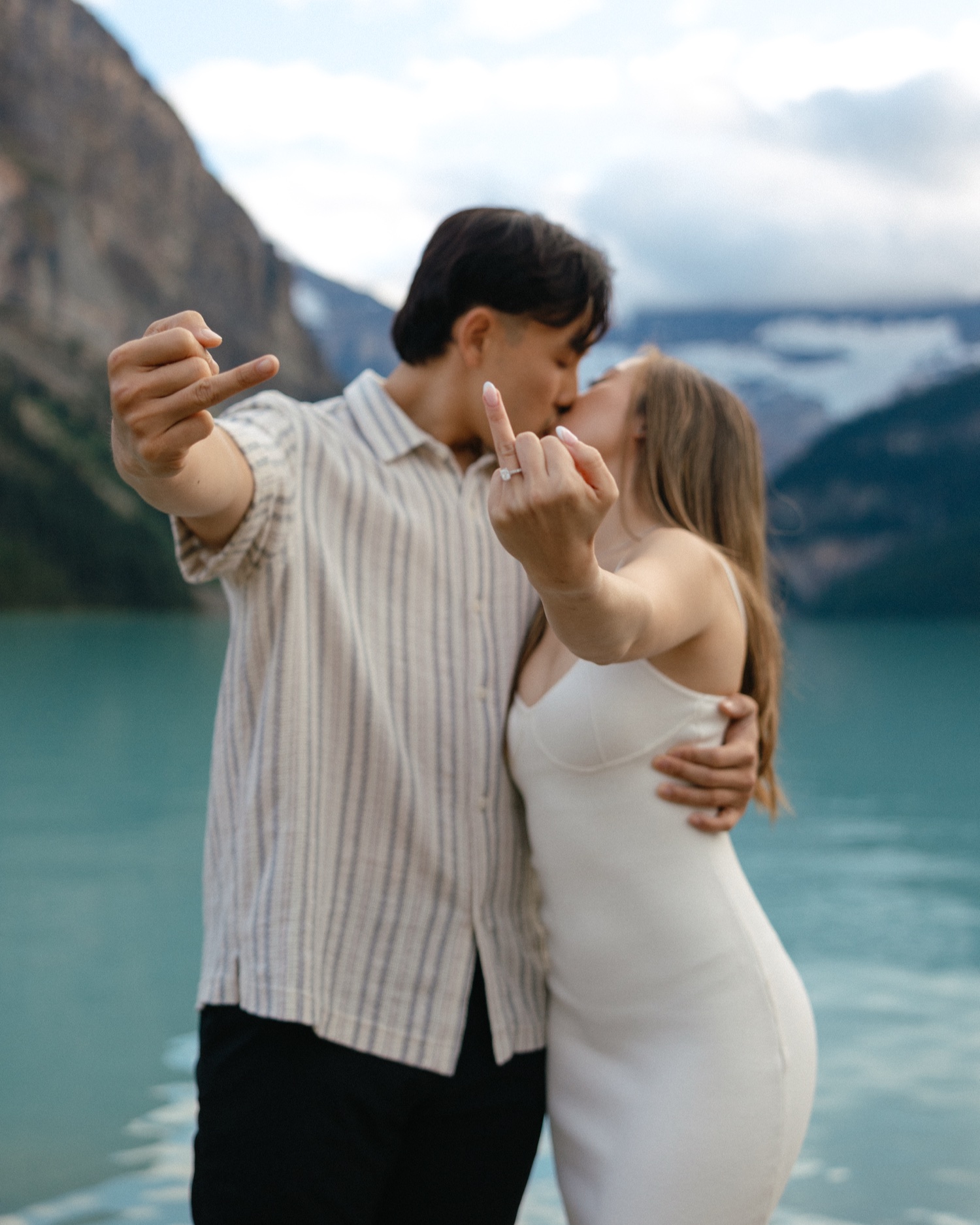 Lake Louise Proposal Photos Banff National Park at Fairmont Château Lake Louise shot by Havilah Heger Photography