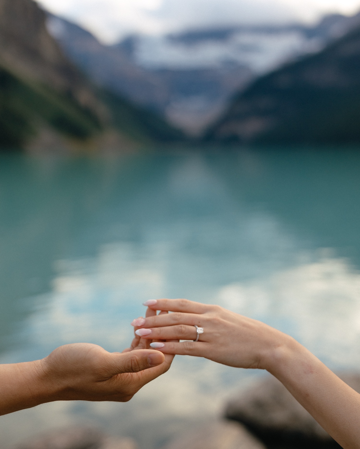 Lake Louise Proposal Photos Banff National Park at Fairmont Château Lake Louise shot by Havilah Heger Photography