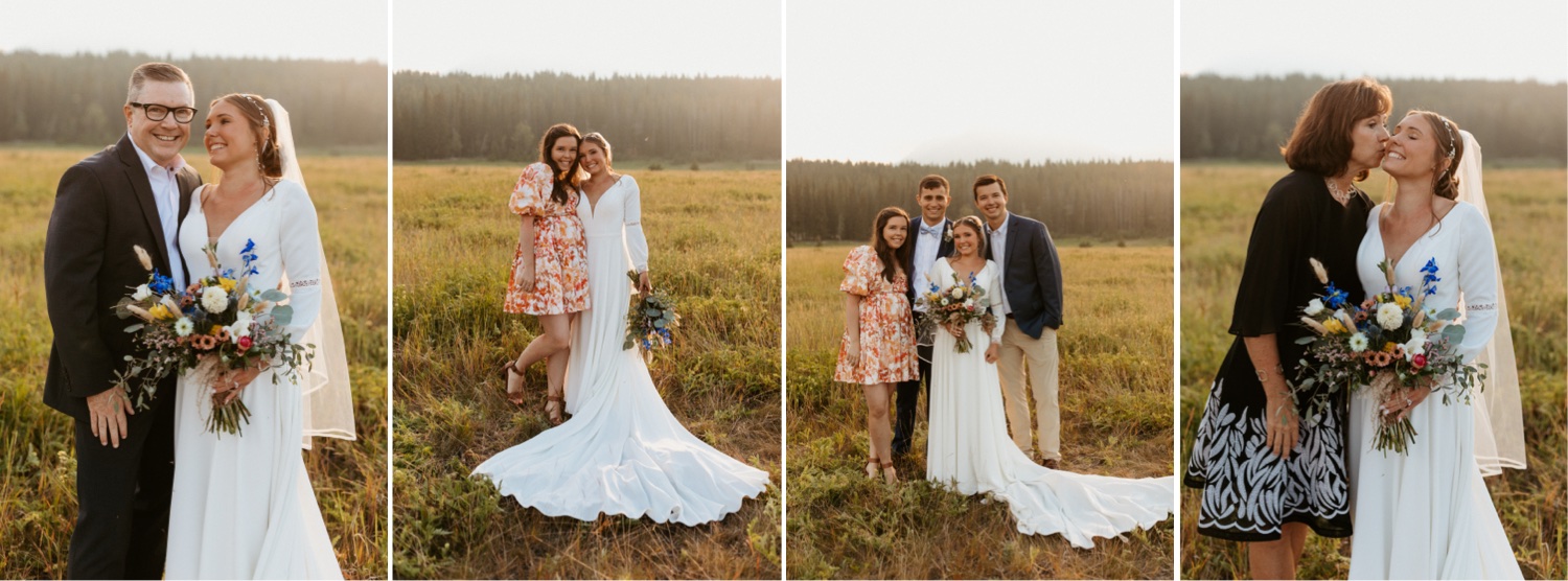 Banff Sunrise Elopement, Banff National Park Sunrise Elopement, Sunrise elopement with friends and family in Banff, sunrise elopement photos in Banff, Outdoor elopement photos in Banff during sunrise, Banff Sunrise Elopement Photography